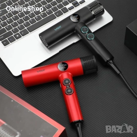 Професионален сешоар VGR с BLDC мотор 110 000 RPM – Йонна технология и дифузер, снимка 17 - Други - 52816266