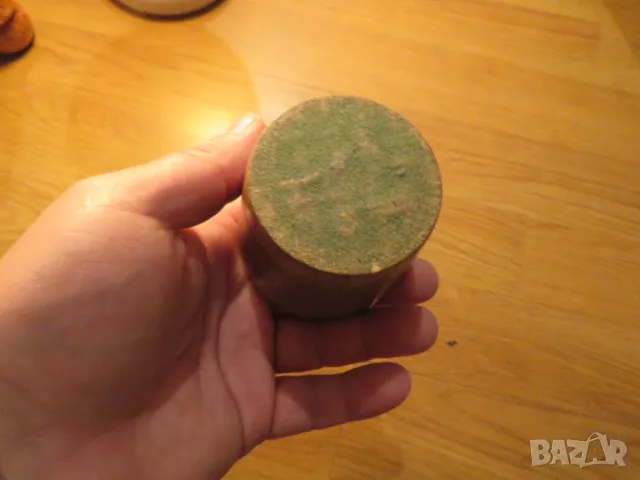 Старинна запалка солидна изработка от метал и орех - красота за  ценители и колекционери , снимка 3 - Антикварни и старинни предмети - 50435381