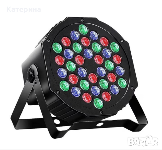 Проектор за сценични светлини, LED, RGB осветление,Дистанционно управление, снимка 2 - Друга електроника - 44647393