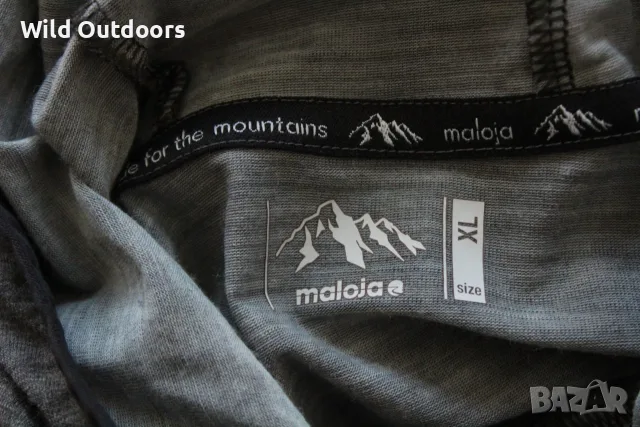 MALOJA Zordo midlayer hoody - мъжки мерино суичър, размер XL, снимка 6 - Спортни дрехи, екипи - 56018968