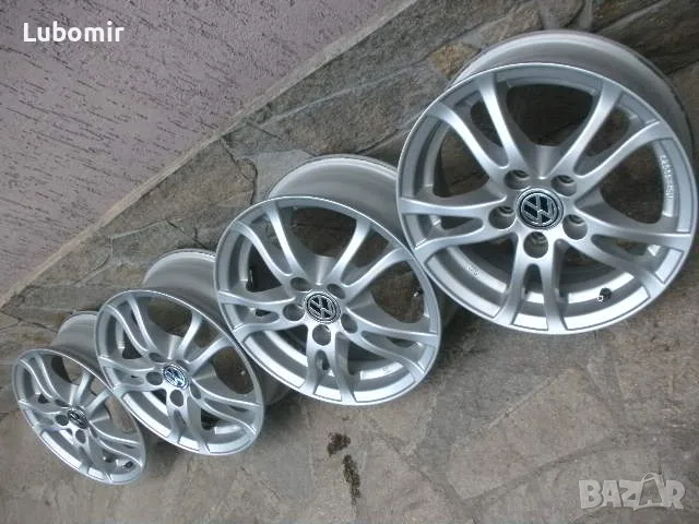 14 цола 5 х 100 мм 4 бр лети джанти - VW,Audi,Seat,Skoda !, снимка 5 - Гуми и джанти - 56166167
