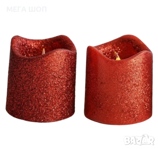 Мини LED Коледни свещи в компактен елегантен размер, снимка 2 - Декорация за дома - 52587274