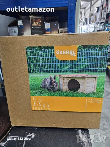 Ъглова къщичка за гризачи - 25x25x17см. - KERBL , снимка 6 - За гризачи - 52733402