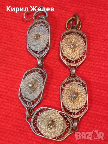 19 ВЕК ФИЛИГРАННА СРЕБЪРНА ГРИВНА СРЕБРО 950 ЮВЕЛИРНА ВЪЗРОЖДЕНСКА РЪЧНА МАЙСТОРСКА ИЗРАБОТКА 25207, снимка 3 - Антикварни и старинни предмети - 34884036