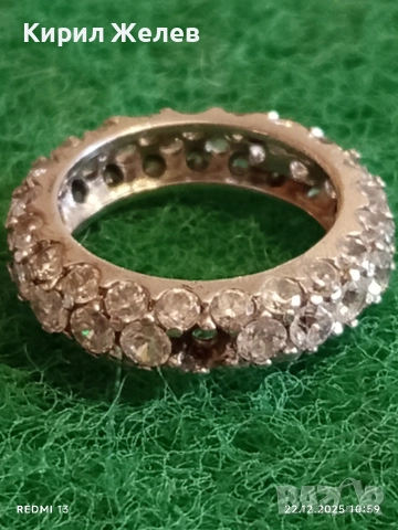 Сребърен пръстен тип Вечност символизира вечната любов подходящ за подарък 37571, снимка 2 - Пръстени - 52872657