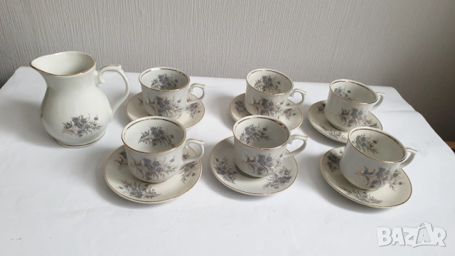 Сервиз за кафе - 13 части - фабрика Коста Йорданов гр.Видин