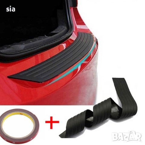 Универсална лайсна за задна броня, декоративина лайсна, черен, 90см, гумена, снимка 4 - Аксесоари и консумативи - 42727197