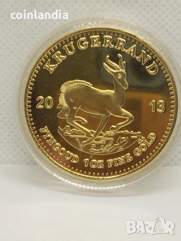 позлатена монета репродукция 