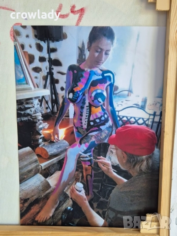 Иван Яхнаджиев Градски пейзаж и боди арт 2024-25г масло №17, снимка 6 - Картини - 51720301