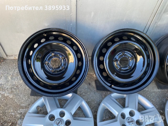 Оригинални стоманени джанти за NISSAN Qashqai J10 JJ10 Juke X-Trail, снимка 3 - Гуми и джанти - 50726832
