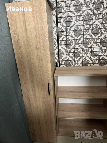 Гардероб еднокрил , дъб сонома, Бенет