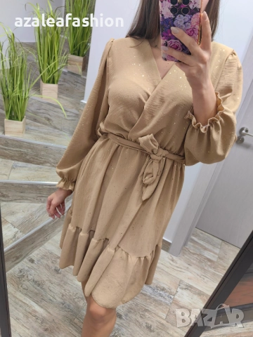 Дамска рокля с блясък, снимка 4 - Рокли - 52771437