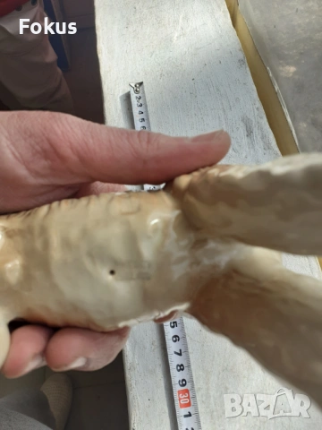 Порцеланова статуетка фигура куче хрътка маркировка порцелан, снимка 7 - Антикварни и старинни предмети - 53436236