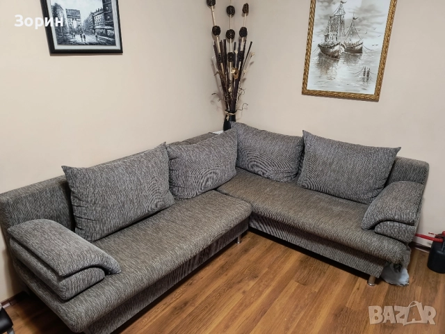 Ъглов холов диван разтегателен-2.30/1.90, снимка 1