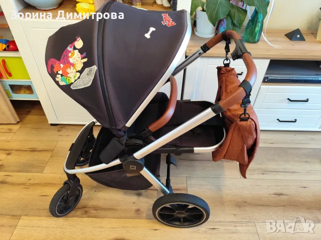 Детска количка с летен и зимен кош в много добро състояние , снимка 5 - Детски колички - 56233723