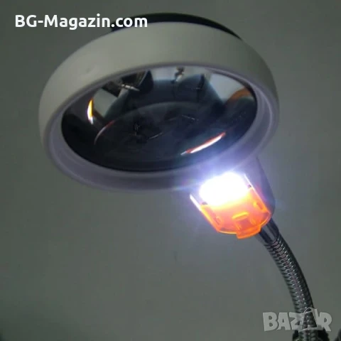 Професионална мощна увеличителна настолна лупа трета помощна ръка с LED осветление за платки щипки, снимка 10 - Други инструменти - 50921110