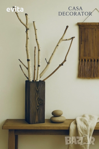 Луксозна ваза от естествено дърво! Ръчна изработка! , снимка 14 - Декорация за дома - 34491999