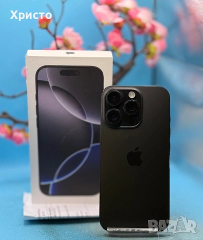 ГАРАНЦИОНЕН!!! Apple iPhone 16 Pro, 128GB, 5G, Black Titanium , снимка 6 - Apple iPhone - 53662460