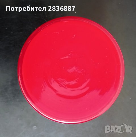 Червена опалинена стъклена ваза в стил арт деко от Мурано, снимка 8 - Вази - 39854738