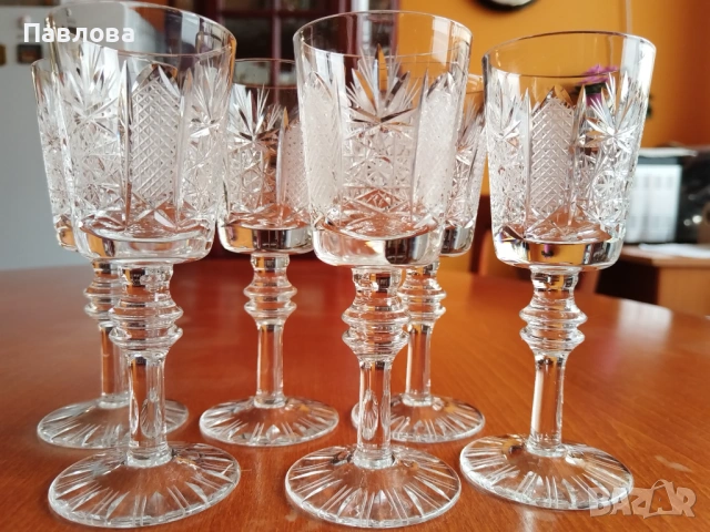 Кристален сервиз за ракия,, Ропотамо " на,, Китка" , снимка 3 - Сервизи - 53183468