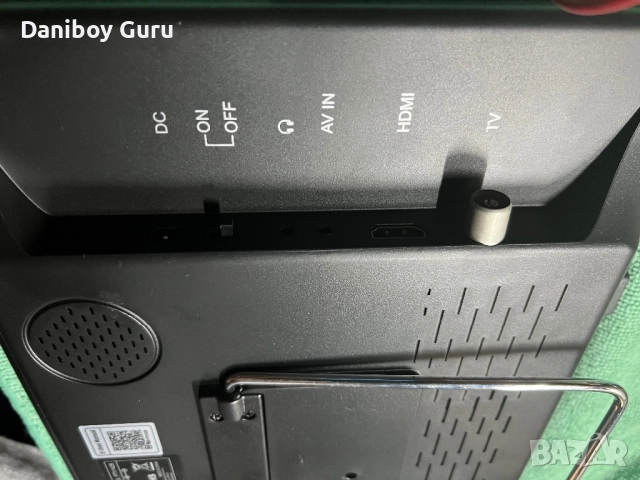 14" HD преносим телевизор, 1080P презареждащ се мини телевизор с антена и DVB-T2 , снимка 5 - Телевизори - 52220041