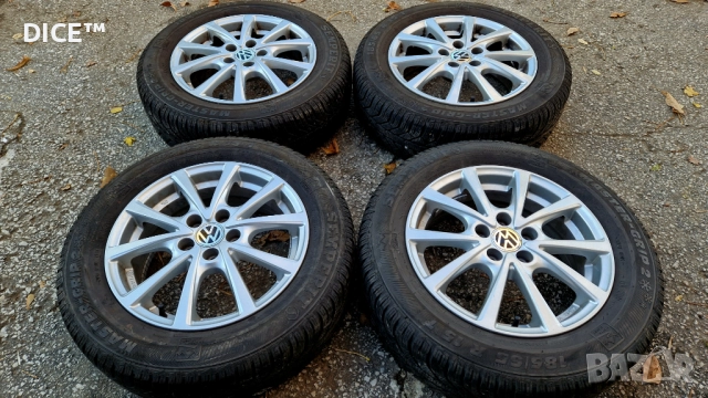 15 5х100 лети джанти Фолксваген Шкода Сеат. 185/65/15 зимни гуми , снимка 2 - Гуми и джанти - 52233777