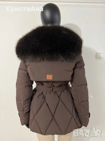 Луксозно яке в шоколадово кафяво , снимка 4 - Якета - 53840339