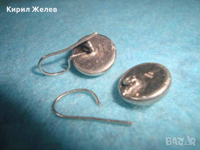 SEZGIN МАРКОВИ СТАРИ СРЕБЪРНИ ОБЕЦИ СРЕБРО 925 СЕЗГИН 25742, снимка 5 - Обеци - 35776926