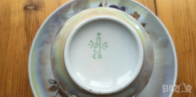 Винтидж порцеланов сервиз "Дружковка" (СССР, 1970-те) - безупречно състояние, снимка 16 - Сервизи - 53393336