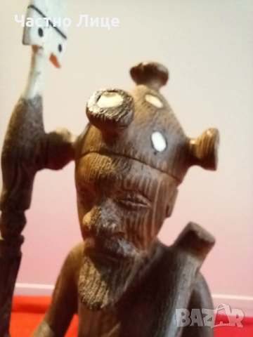 БЕНИН Стара Африканска Дървена Статуетка,Фигура, снимка 5 - Антикварни и старинни предмети - 52329193