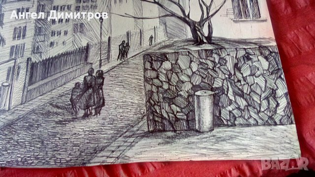 Ангел Ботев картина суха игла , снимка 5 - Картини - 41359900