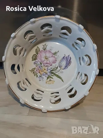 Красива порцеланова купа FENA , снимка 2 - Антикварни и старинни предмети - 56004199
