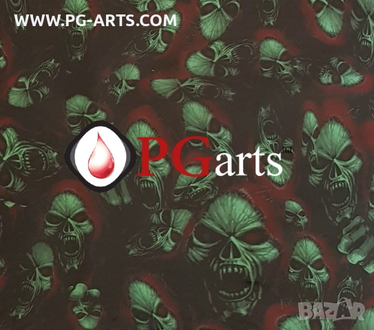 Фолио за хидрографика NEW DESING SKULL, снимка 3 - Друго търговско оборудване - 53193741