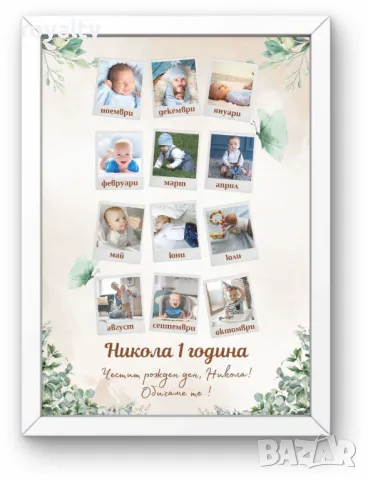 Постер със снимки за рожден ден и име пожелание, снимка 2 - Други - 49518578