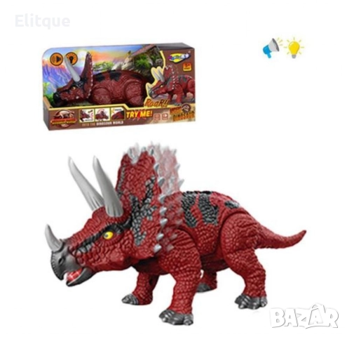 Динозавър с движещи се крайници, звук и светлина, снимка 5 - Други - 52745124