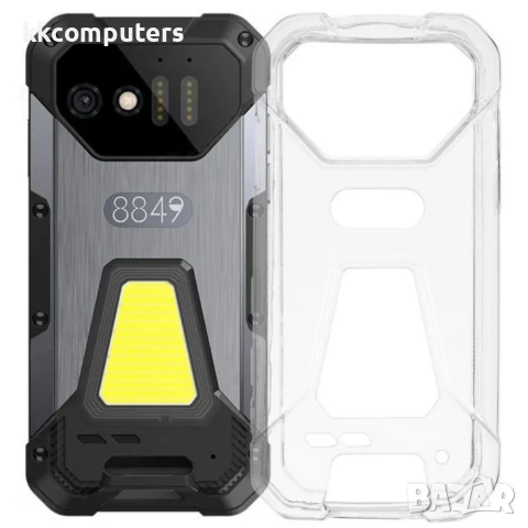 Гъвкав TPU Калъф + Скрийн Протектор за Unihertz Tank Mini – Прозрачен / Черен, снимка 2 - Калъфи, кейсове - 50657066