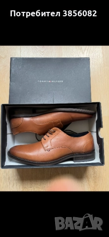 Оригинални кожени обувки Tommy Hilfiger – №46, снимка 7 - Ежедневни обувки - 52975911
