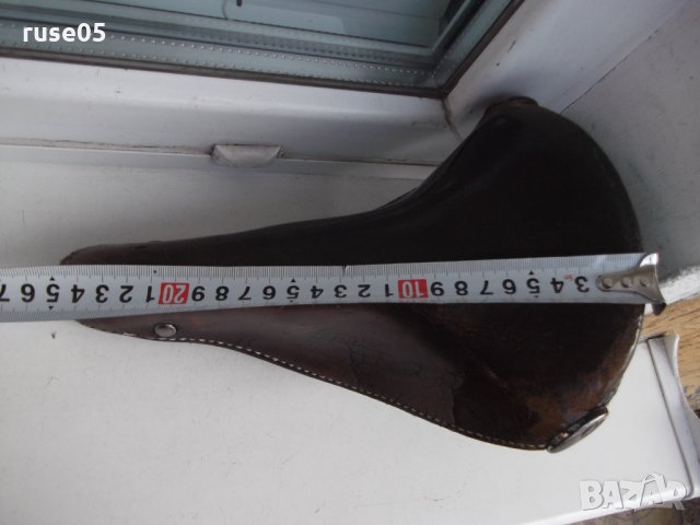 Седалка "Lepper" кожена за колело холандска много стара, снимка 2 - Други ценни предмети - 36005610