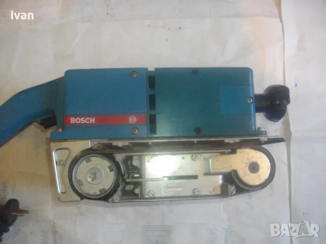 950W/4,6A Germany BOSCH ОРИГИНАЛЕН ЛЕНТОВ ШЛАЙФ НЕМСКИ СИНЯ СЕРИЯ СТАРО КАЧЕСТВО ЗА ЧАСТИ ЗА РЕМОНТ, снимка 2 - Други инструменти - 50099747
