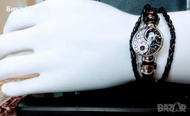 Гривна с Yin-Yang символ – баланс и хармония в стилен дизайн, снимка 3 - Гривни - 50218836