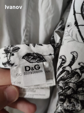 Оригинална мъжка риза на Dolce & Gabbana , снимка 6 - Ризи - 51770480