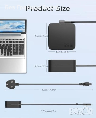 Нов стенен адаптер Зарядно 65W Type-C за ASUS UX390 UX325 C213 C302 C403, снимка 5 - Друга електроника - 53834998