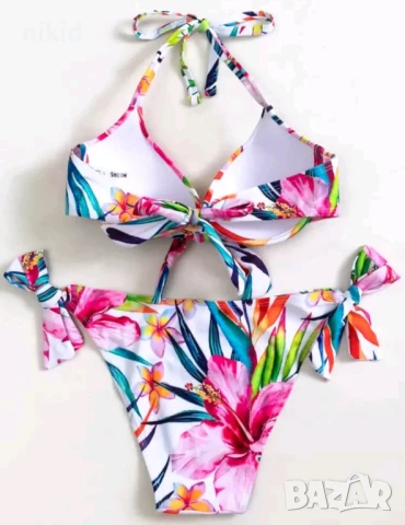 Дамски комплект сет лот бански флорални шарки, снимка 2 - Бански костюми - 51058276