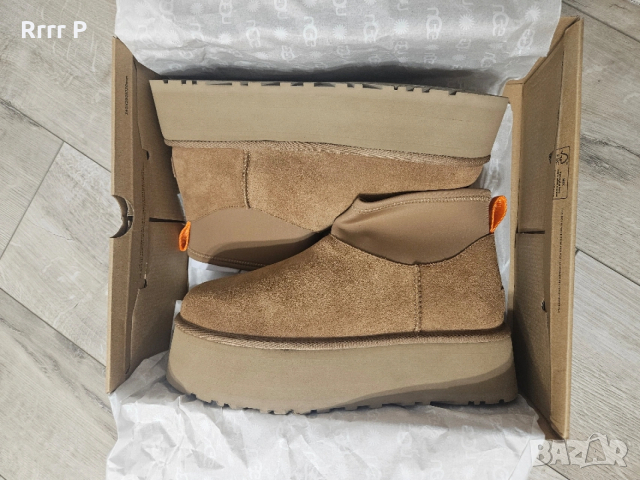 UGG Australia - Велурени зимни боти Classic Mini Dipper