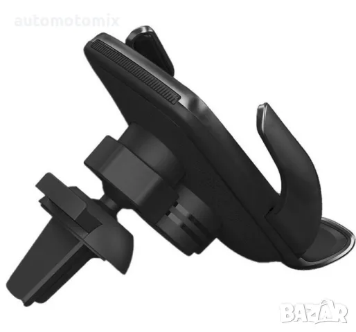 Поставка за телефон с Wireless Charger - Черна, 182742, снимка 2 - Аксесоари и консумативи - 49008796