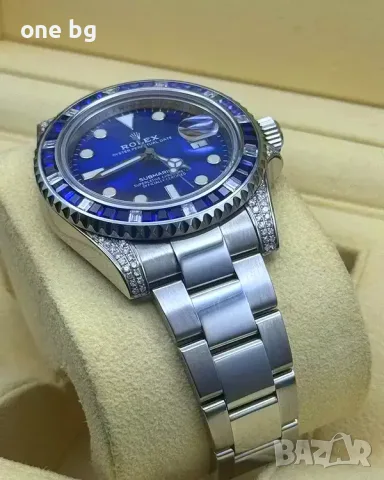 Rolex Submariner Blue King Jewels Diamond, снимка 5 - Луксозни - 55973441