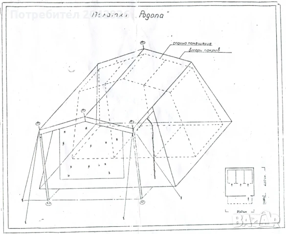 Палатка „Родопа“ – 5/8-местна, снимка 2 - Уикенд почивки и екскурзии - 51075767