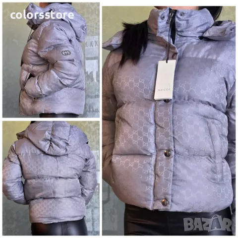 Дамско сиво зимно яке-VL20W