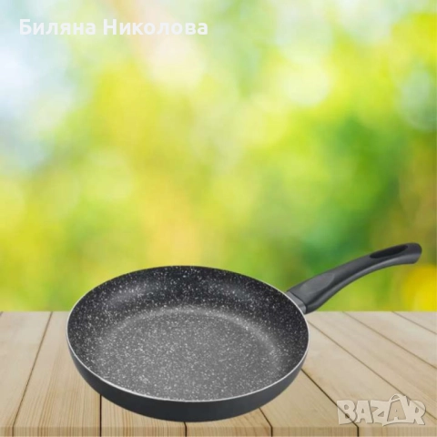 Тигани комплект NEW 20x4cm, 24x4.5cm, 28x5cm, снимка 2 - Прибори за хранене, готвене и сервиране - 52611269