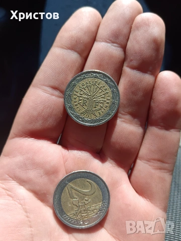 монета 2евро 2001година, снимка 2 - Антикварни и старинни предмети - 53655616